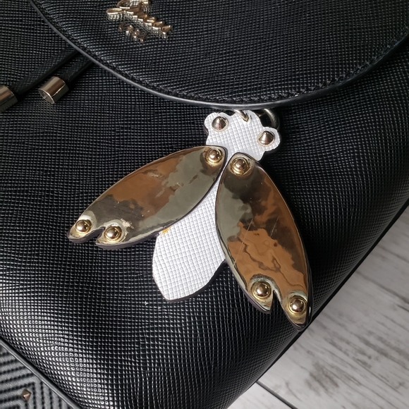 Guess Backpack Purse Bee Black INC Wallet Fashion Bundle Studs Rocker Chick - Picture 2 of 16